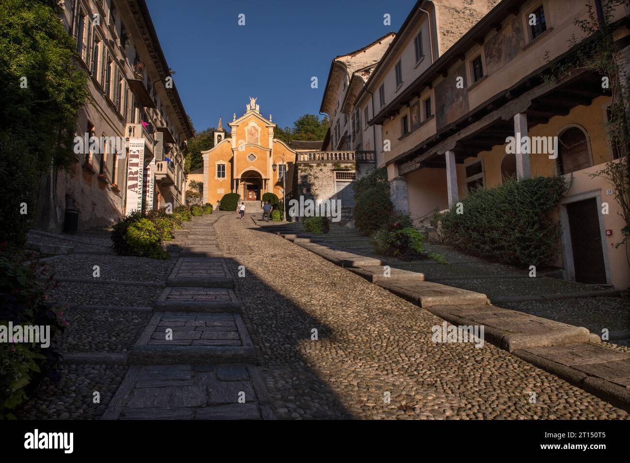 Orta San Giulio Piemonte Italia settembre 2023 Orta San Giulio è un comune italiano della provincia di Novara nella regione P Foto Stock