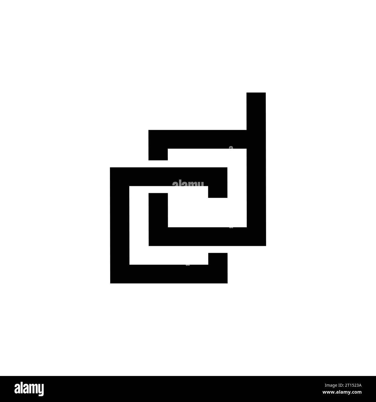 Logo cd, monogramma cd, logo cd iniziale, logo Letter cd, Modern, icona, Vector Illustrazione Vettoriale