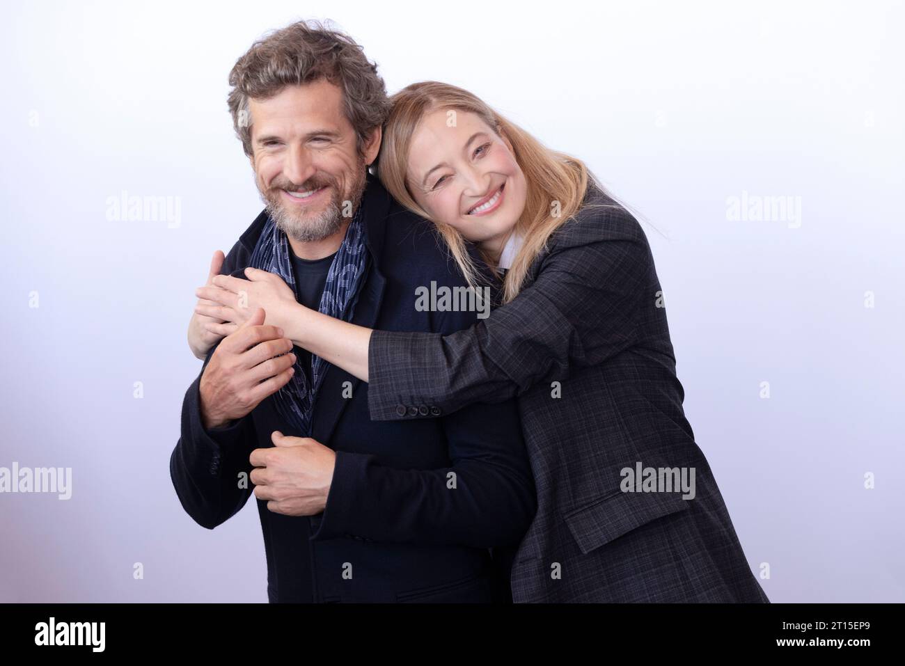 VENEZIA, ITALIA - 08 SETTEMBRE: Guillaume Canet e Alba Rohrwacher assistono alla foto-call per il film "Hors-Saison (fuori stagione)" alla 80esima edizione del Venic Foto Stock