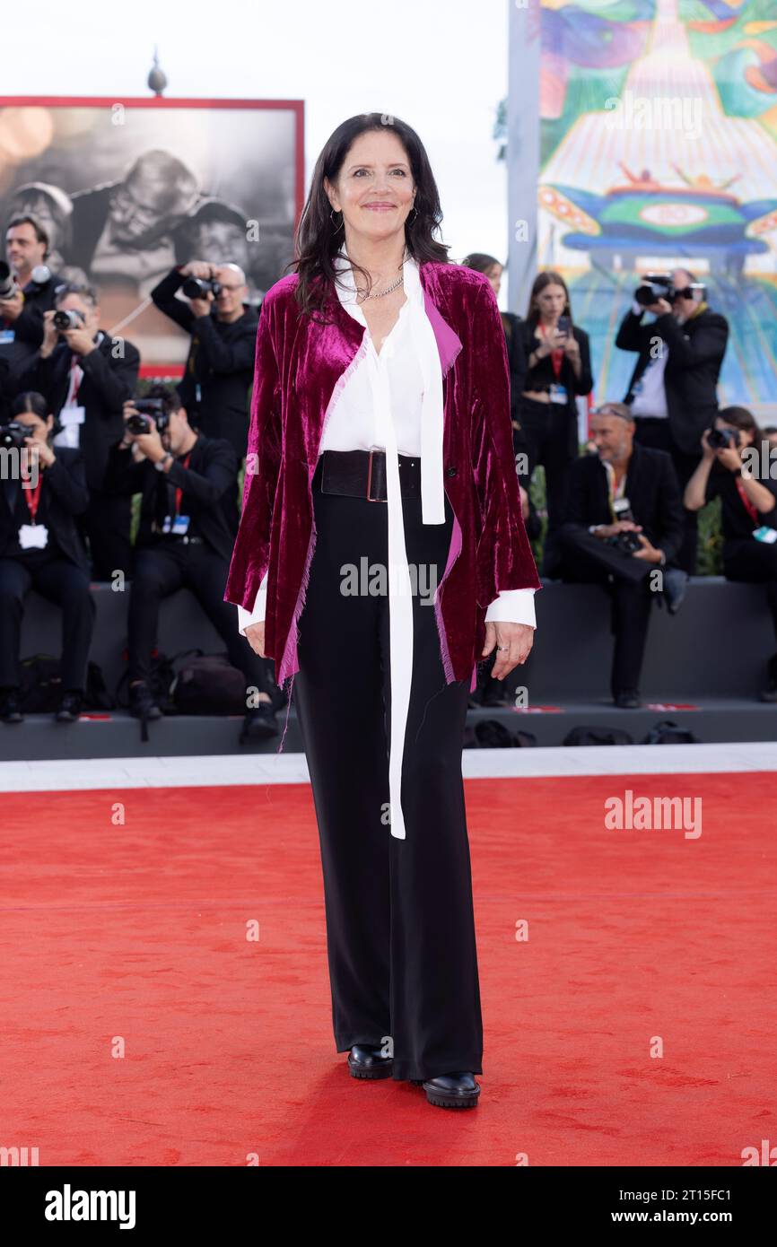 VENEZIA, ITALIA - AGOSTO 30: Laura Poitras partecipa al Red carpet di apertura alla 80 Mostra Internazionale d'Arte cinematografica di Venezia il 30 agosto 2023 a Venezia, i Foto Stock