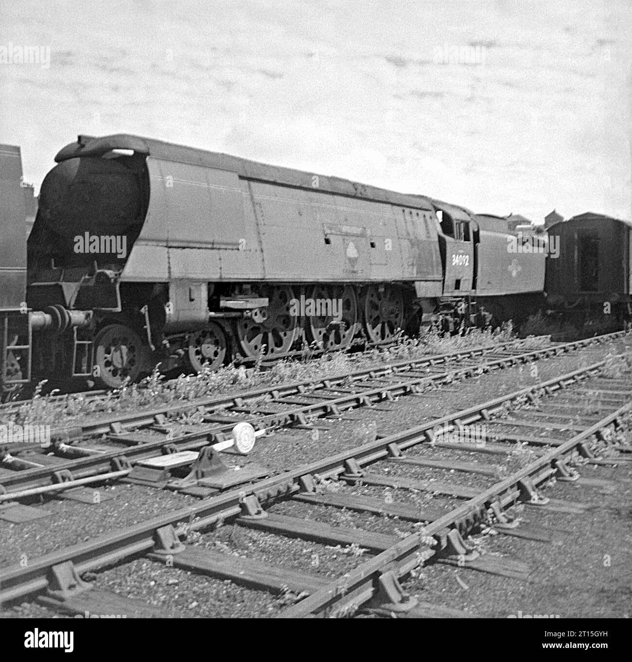 92029 al cantiere di rottami Barry e loco. 24 luglio 1966. Foto Stock