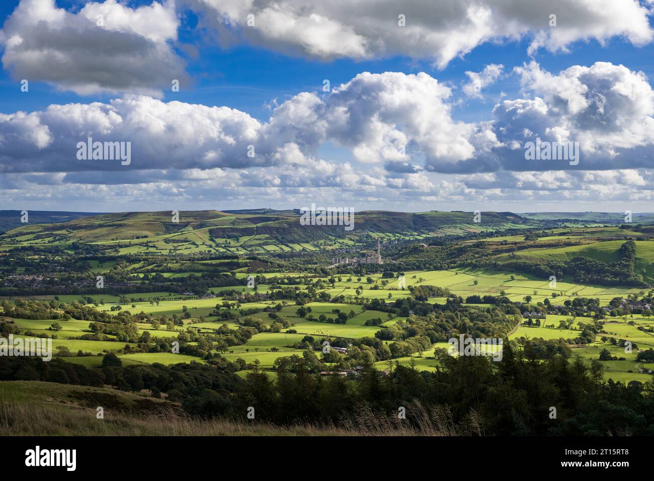 La valle di Hope nel distretto di Peak nel Derbyshire. Foto Stock