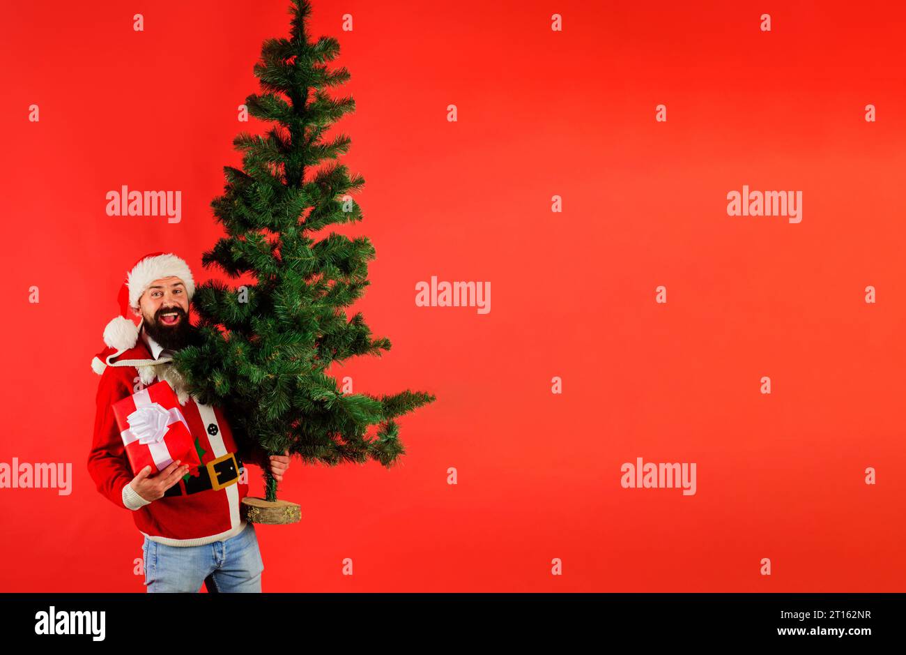 Maglietta Natalizia Divertente Uomo - Stampa 3D Babbo Natale, Cotone Morbido, Per Feste E Ugly Christmas Sweater
