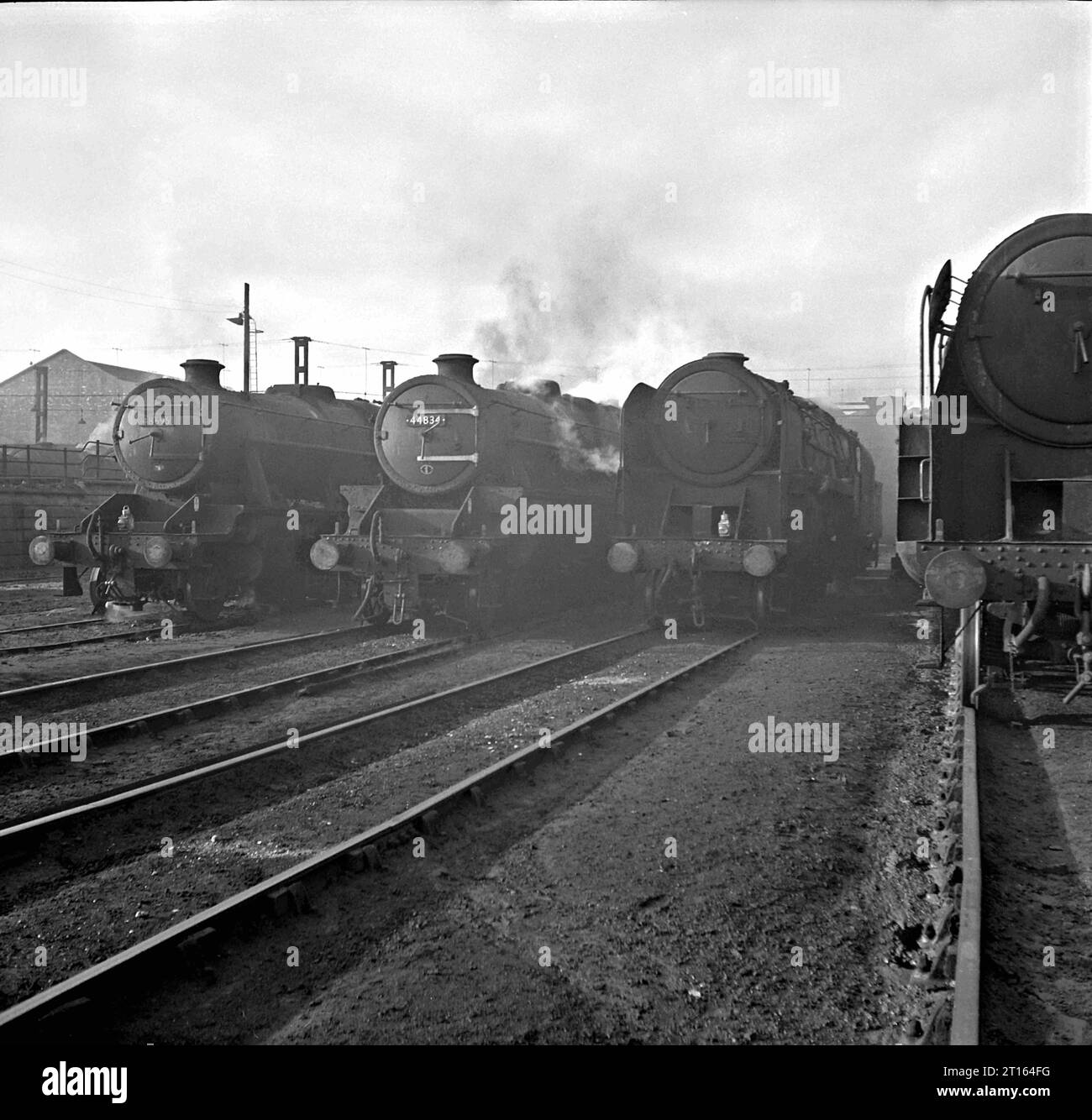 92163 e altri a Birkenhead loco 2 febbraio 1967. Foto Stock