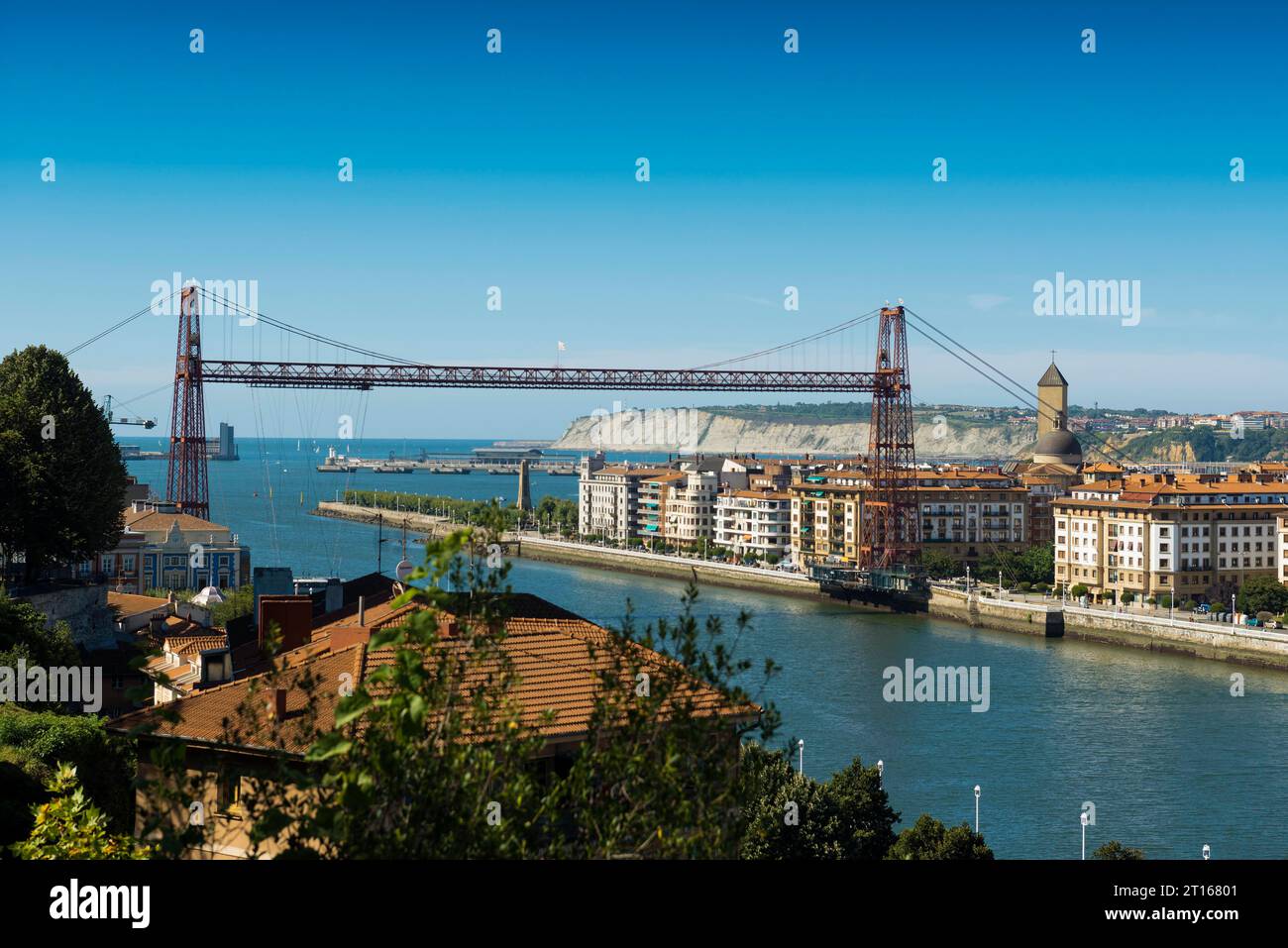 Ponte di Biscaglia, sito patrimonio dell'umanità dell'UNESCO, Bilbao, Paesi Baschi, Spagna Foto Stock