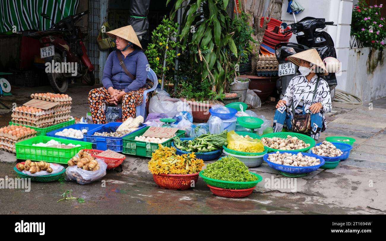 CAN Tho, Vietnam. Mercato di prima mattina. Foto Stock