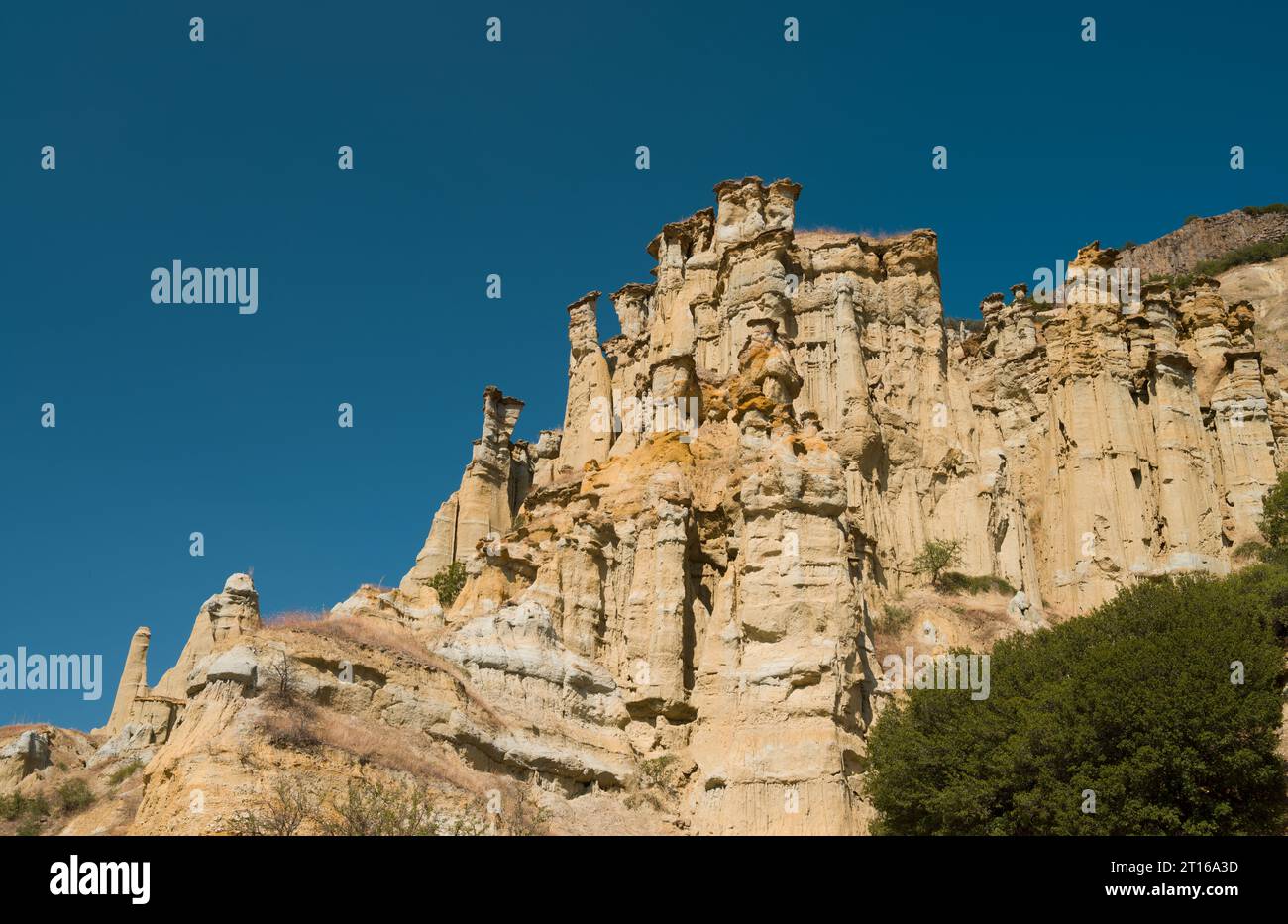 Kula Fairy Chimneys. geoparco mondiale dell'UNESCO. Il primo e unico geoparco della Turchia. Manisa, Turchia Foto Stock