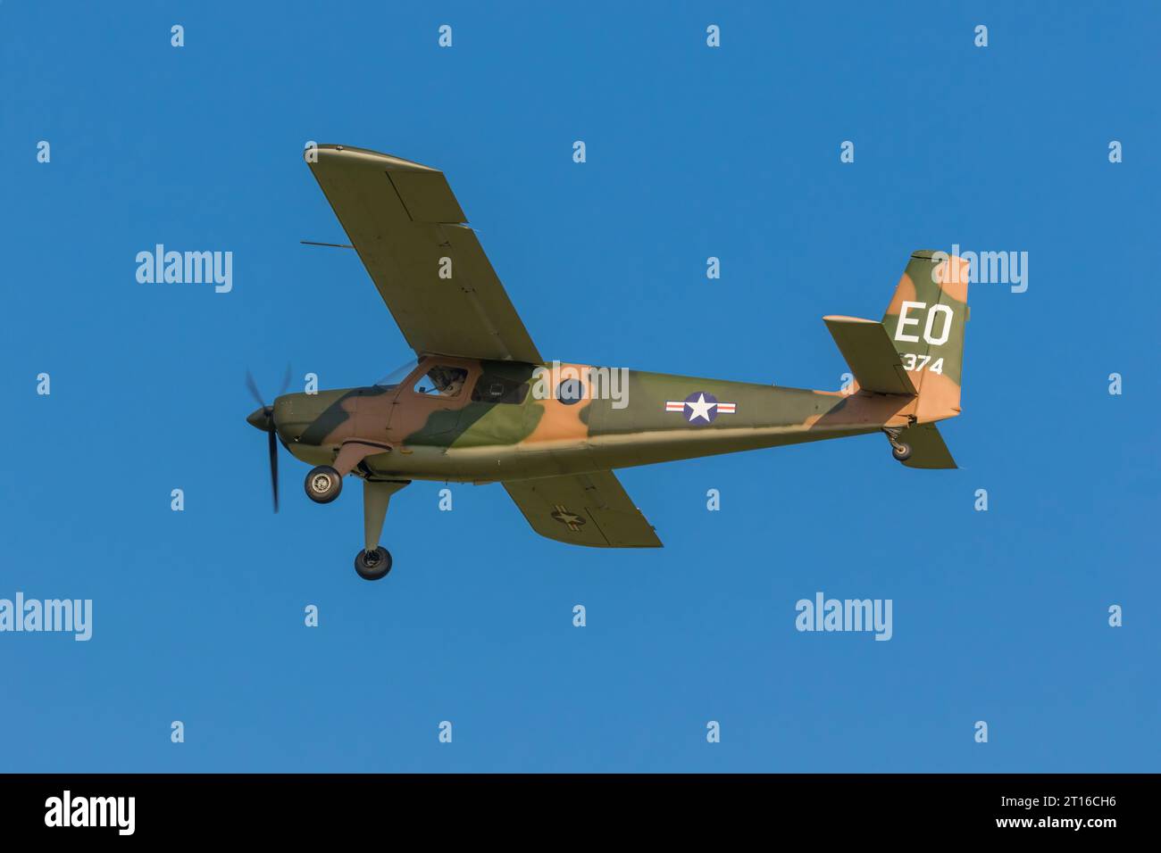 Veterano dell'esercito AMERICANO Helio Courier stol Aircraft Foto Stock