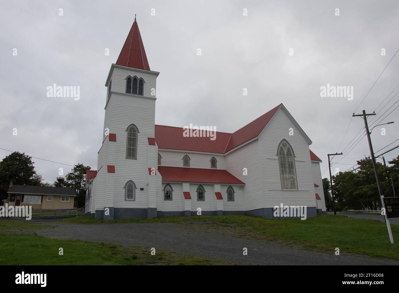 St Matthew's Anglican Church a Bay Roberts, Newfoundland & Labrador, Canada Foto Stock