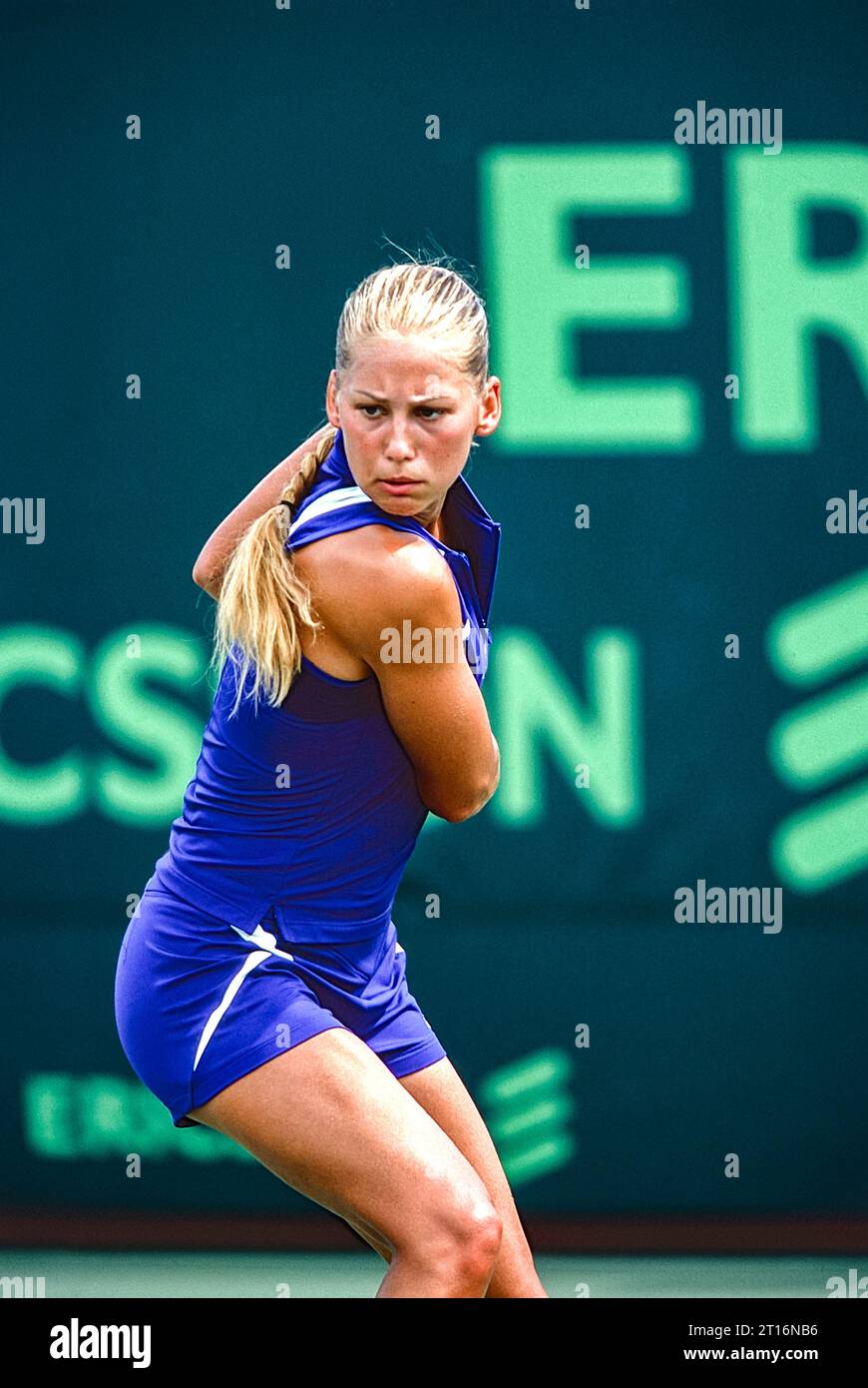 Anna Kournikova all'Ericsson Open 2000 Foto Stock