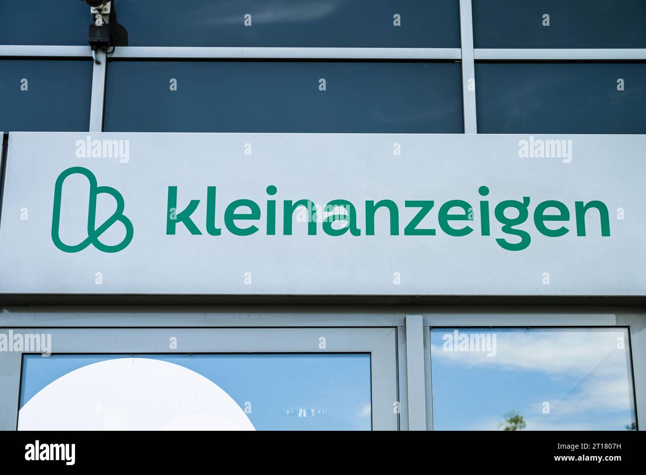 Kleinanzeigen, Verwaltung, Europarc Dreilinden, Kleinmachnow, Brandeburgo Foto Stock