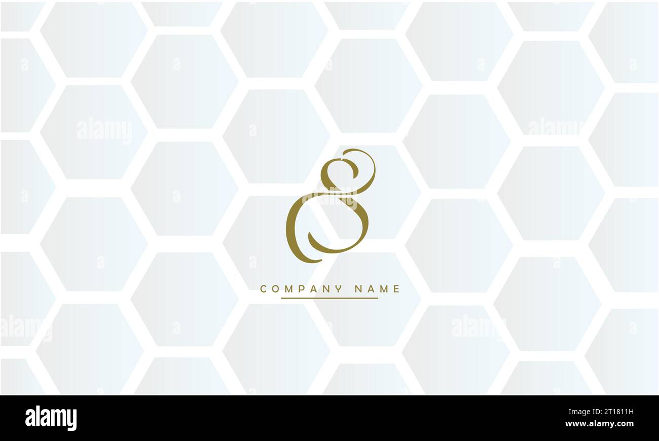 CS, SC Abstract Letters Logo Monogram Illustrazione Vettoriale