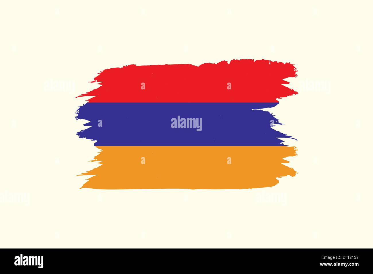 Bandiera nazionale dell'Armenia in vettore Illustrazione Vettoriale