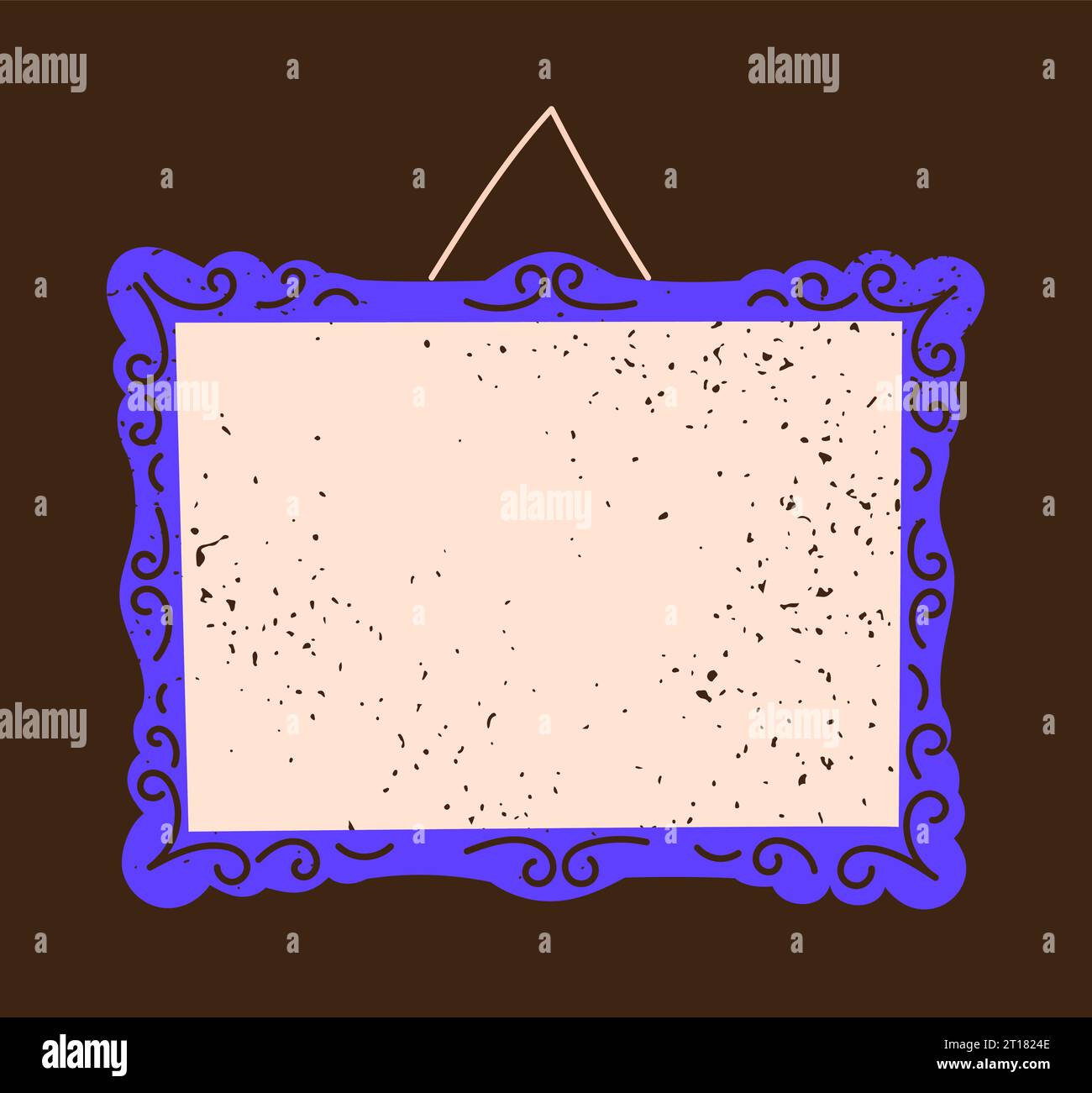 Cornice appesa al muro Illustrazione Vettoriale