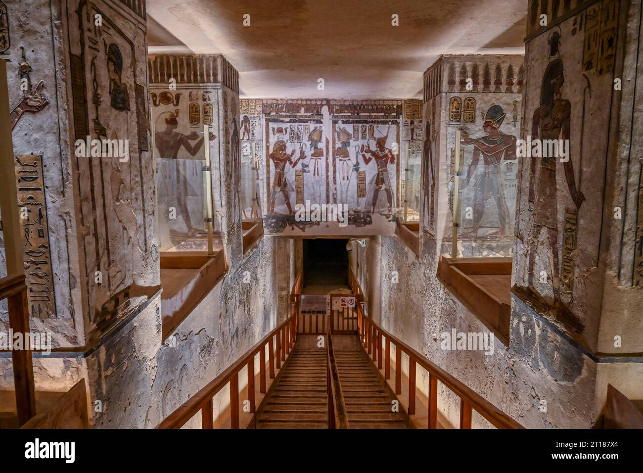 Grab Ramses III, KV11, tal der Könige, Theben-West, Ägypten Foto Stock