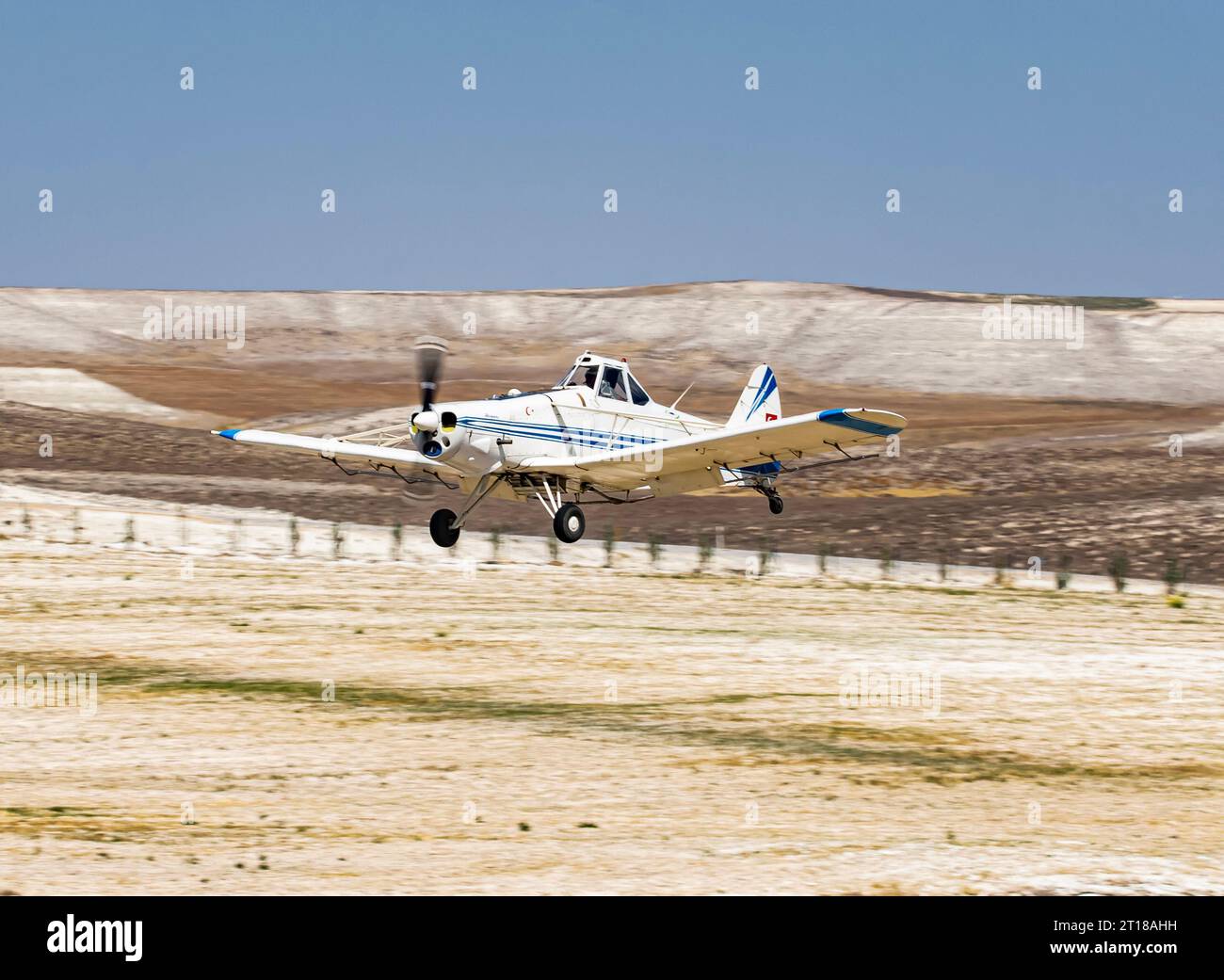 Piper PA-25-260 Pawnee D Pesticide piano agricolo a Sivrihsar 2023 Foto Stock