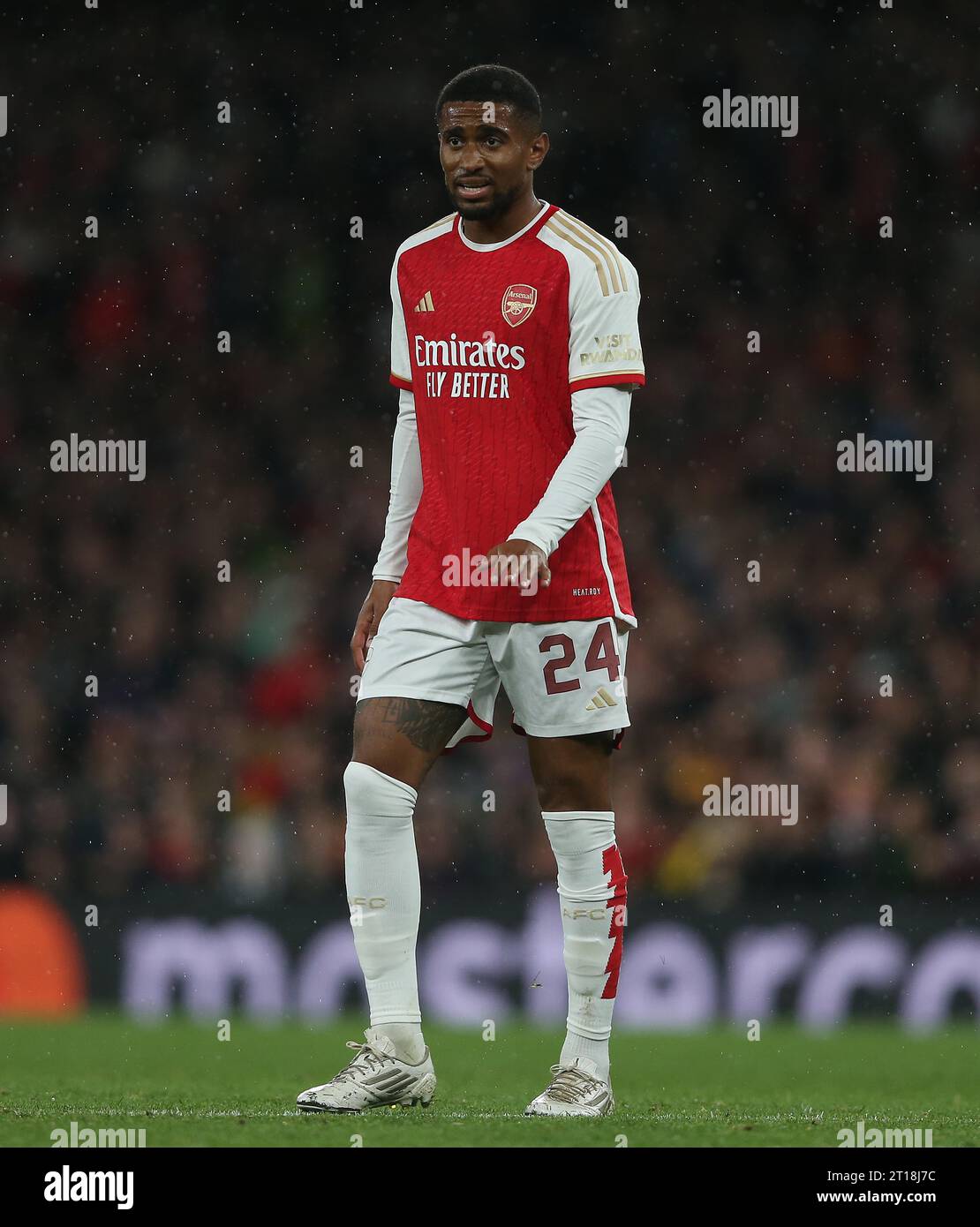 Reiss Nelson dell'Arsenal. - Arsenal/PSV Eindhoven, UEFA Champions League, gruppo B, Emirates Stadium, Londra, REGNO UNITO. - 20 settembre 2023. Solo per uso editoriale - si applicano le restrizioni DataCo. Foto Stock