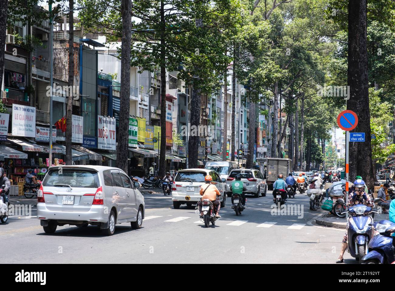 Ho chi Minh, Vietnam. Scena di strada. Foto Stock