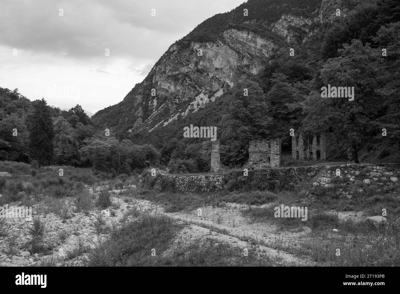 Valimpach,Torrente Centa,Parco fluviale Centa,Caldonazzo,Provincia di Trento,Trentino alto Adige, Italia settentrionale Foto Stock