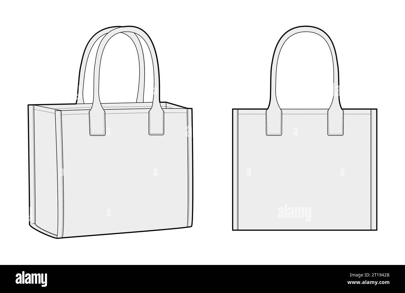 Borsa sagomata per borsa tote. Illustrazione tecnica degli accessori moda. Borsa a mano vettoriale frontale vista a 3-4° per uomo, donna, unisex, borsetta piatta con disegno CAD isolato Illustrazione Vettoriale Borsa sagomata per borsa tote. Illustrazione tecnica degli accessori moda. Borsa a mano vettoriale frontale vista a 3-4° per uomo, donna, unisex, borsetta piatta con disegno CAD isolato Illustrazione Vettoriale