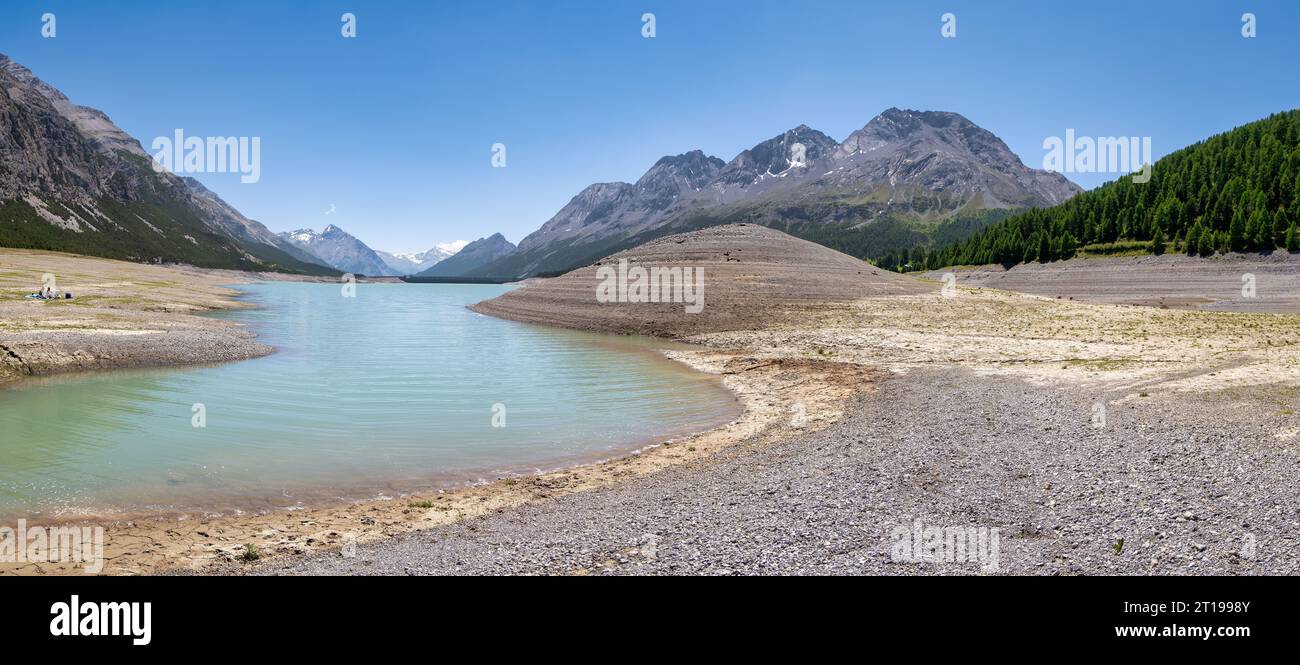 Lago di Cancano e alto lago di San Giacomo, Parco Nazionale dello Stelvio, Valtellina Bormio, Sondrio, Lombardia, Italia Foto Stock