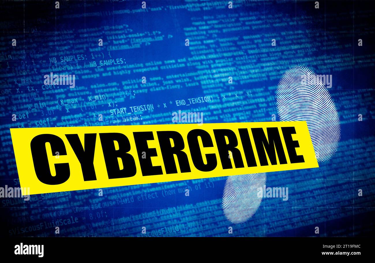 concetto di cibercriminalità Foto Stock