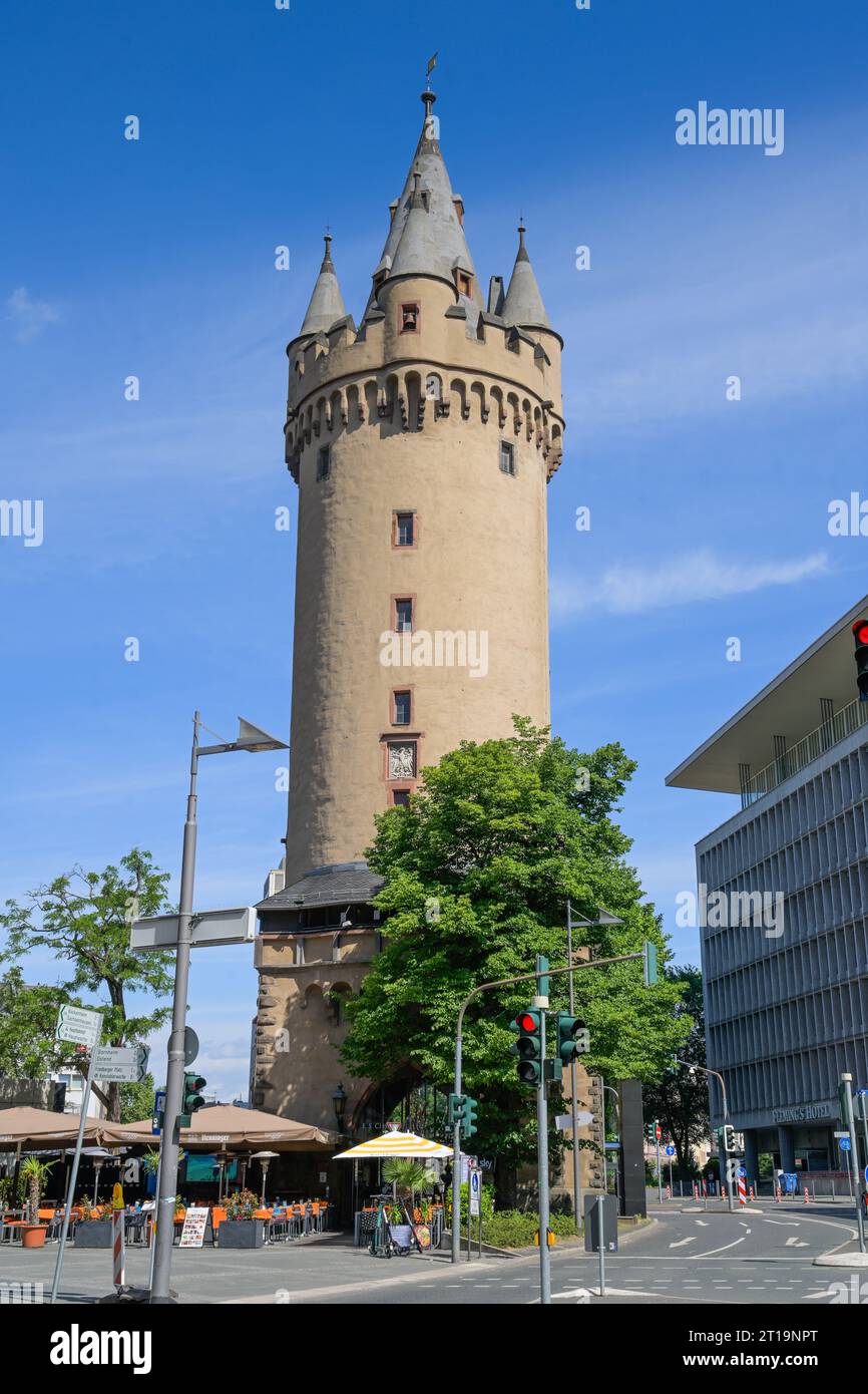 Eschenheimer Turm, Eschenheimer Tor, Francoforte sul meno, Hessen, Germania Foto Stock