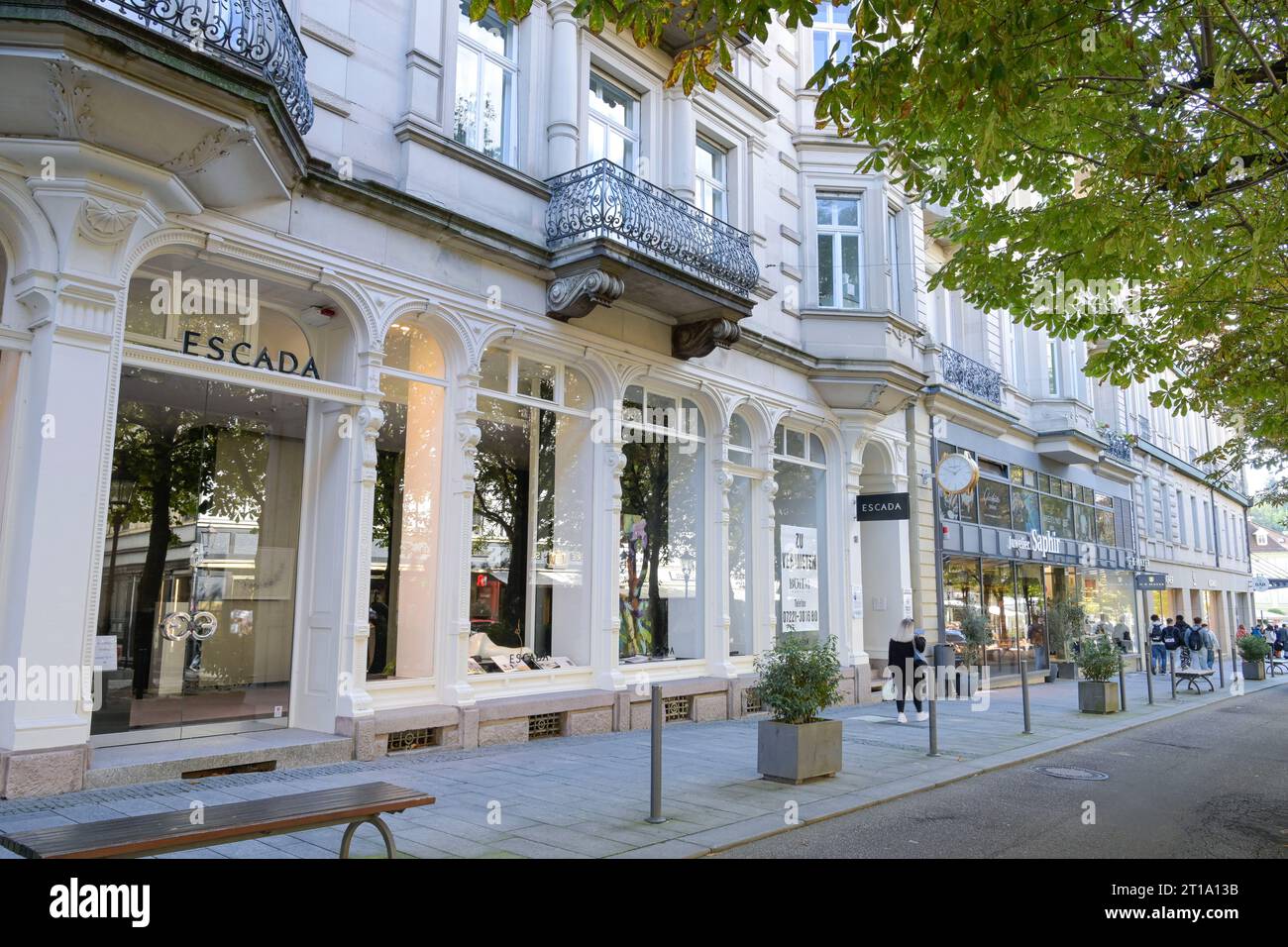 Geschäfte, Sophienstraße, Baden-Baden, Baden-Württemberg, Germania Foto Stock