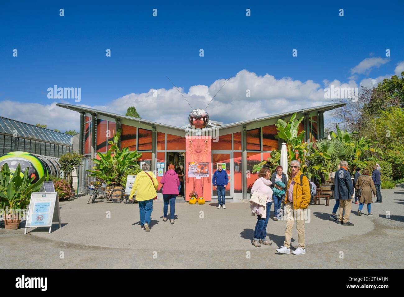 Schmetterlingshaus, Insel Mainau, Baden-Württemberg, Deutschland Foto Stock