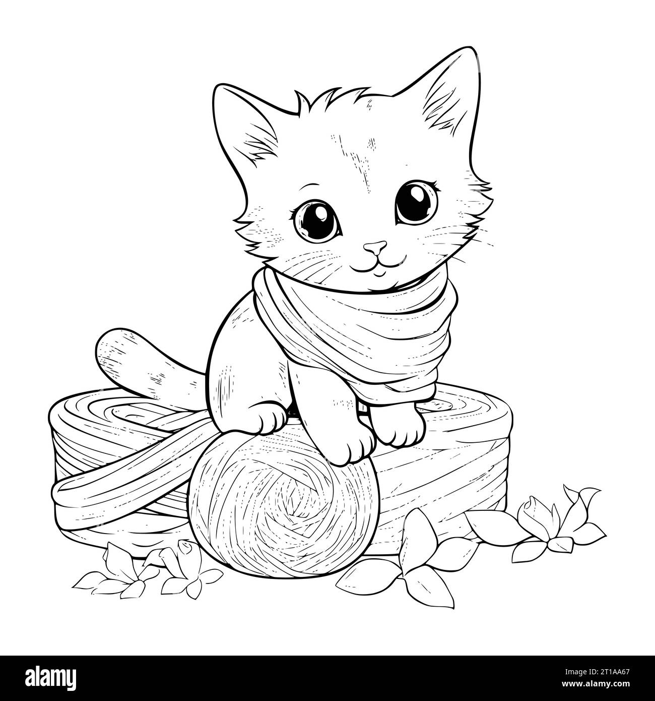 Foglio da colorare gatto immagini e fotografie stock ad alta risoluzione -  Alamy