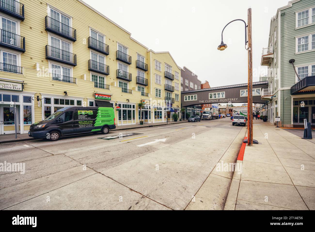 Monterey, California, USA - 31 ottobre 2022. Storica Cannery Row nel centro di Monterey, California Foto Stock