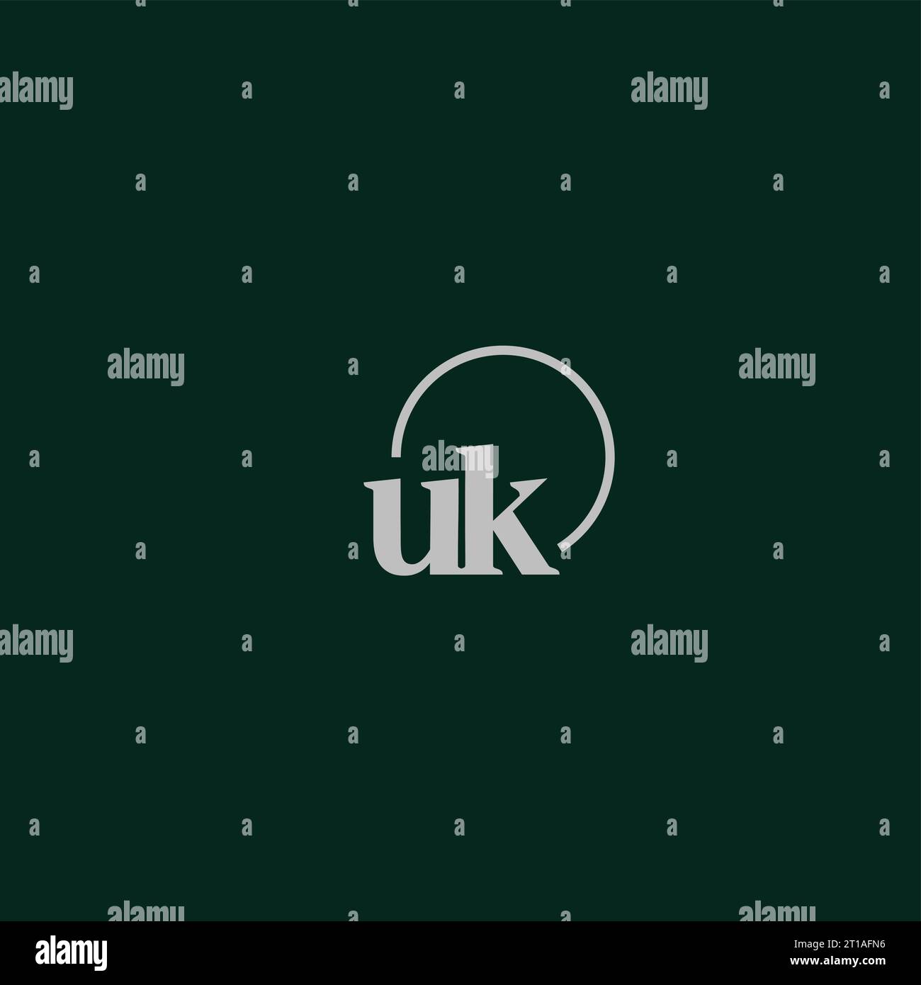 Iniziali del Regno Unito monogramma del logo idee di design Illustrazione Vettoriale
