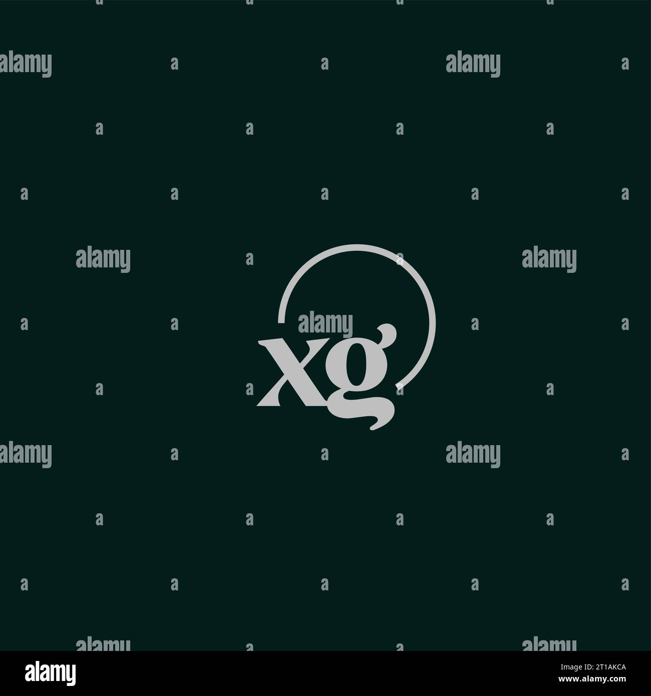 Iniziali XG logo monogramma idee di design Illustrazione Vettoriale