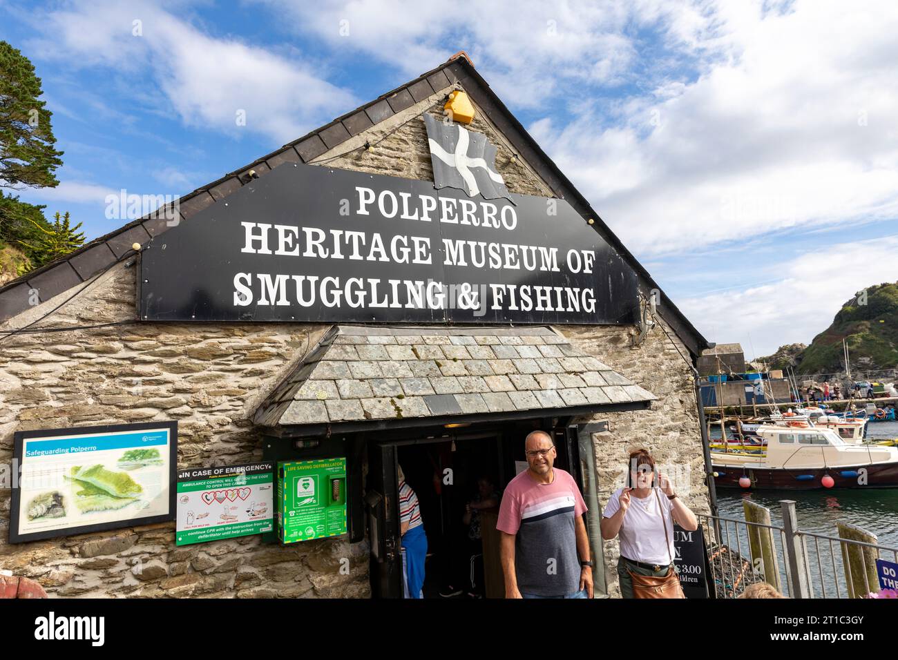 Museo del patrimonio di Polperro di contrabbando e pesca, villaggio di Polperro, Cornovaglia, Inghilterra preso nel settembre 2023 Foto Stock