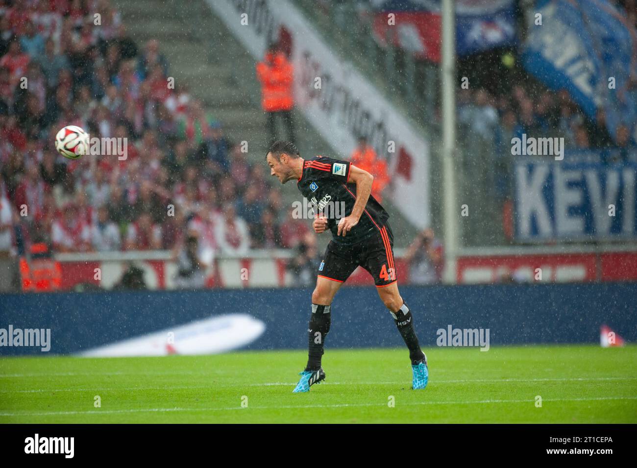 Heiko Westermann (4 - HSV) Aktion 1.FC Koeln - Hamburger SV 0:0 Fußball Bundesliga Saison 2014/2015 a Koeln, Deutschland AM 23.08.2014 Foto Stock