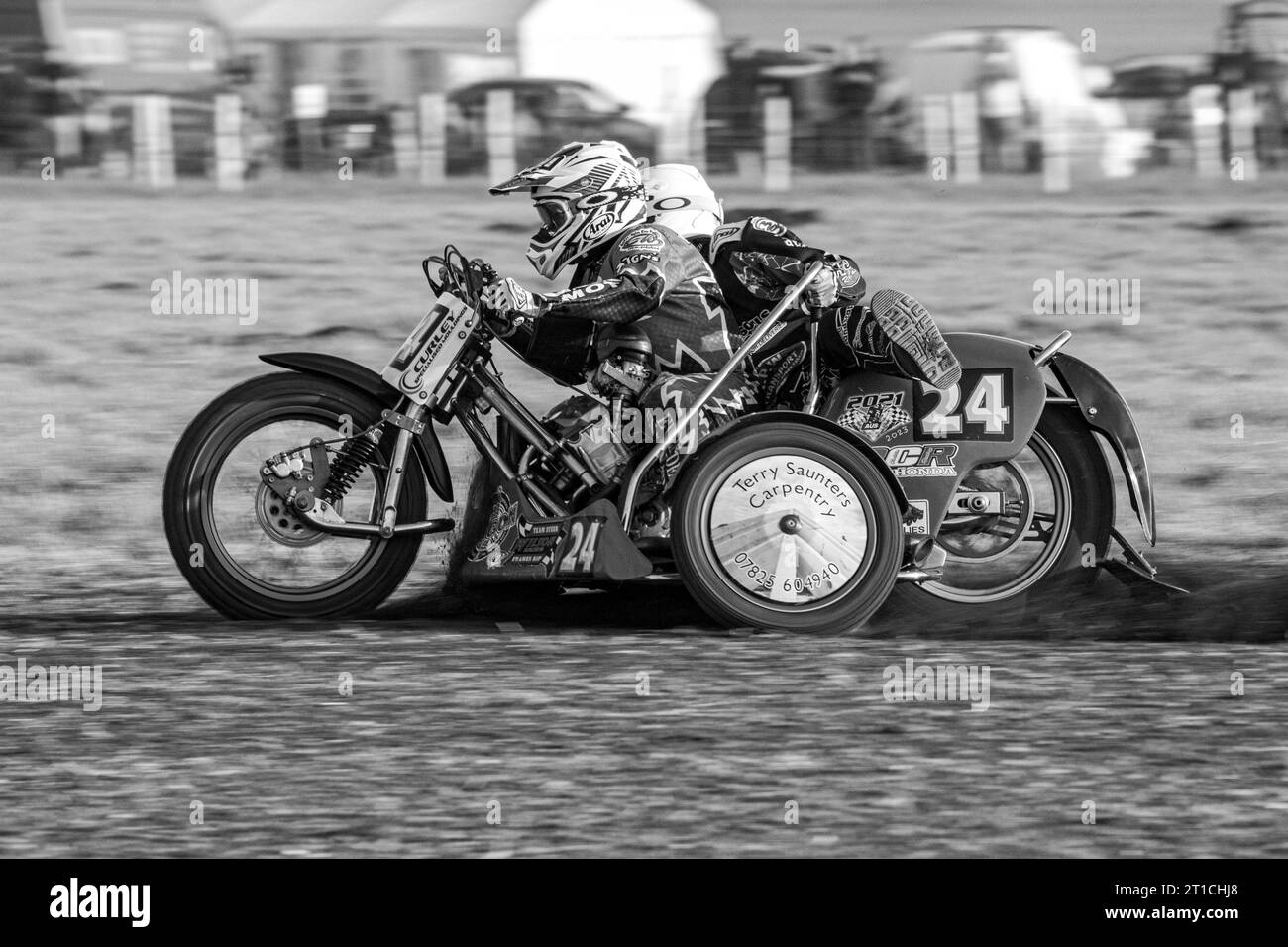 Sidecar Action, Dalton Barracks Abingdon Foto Stock