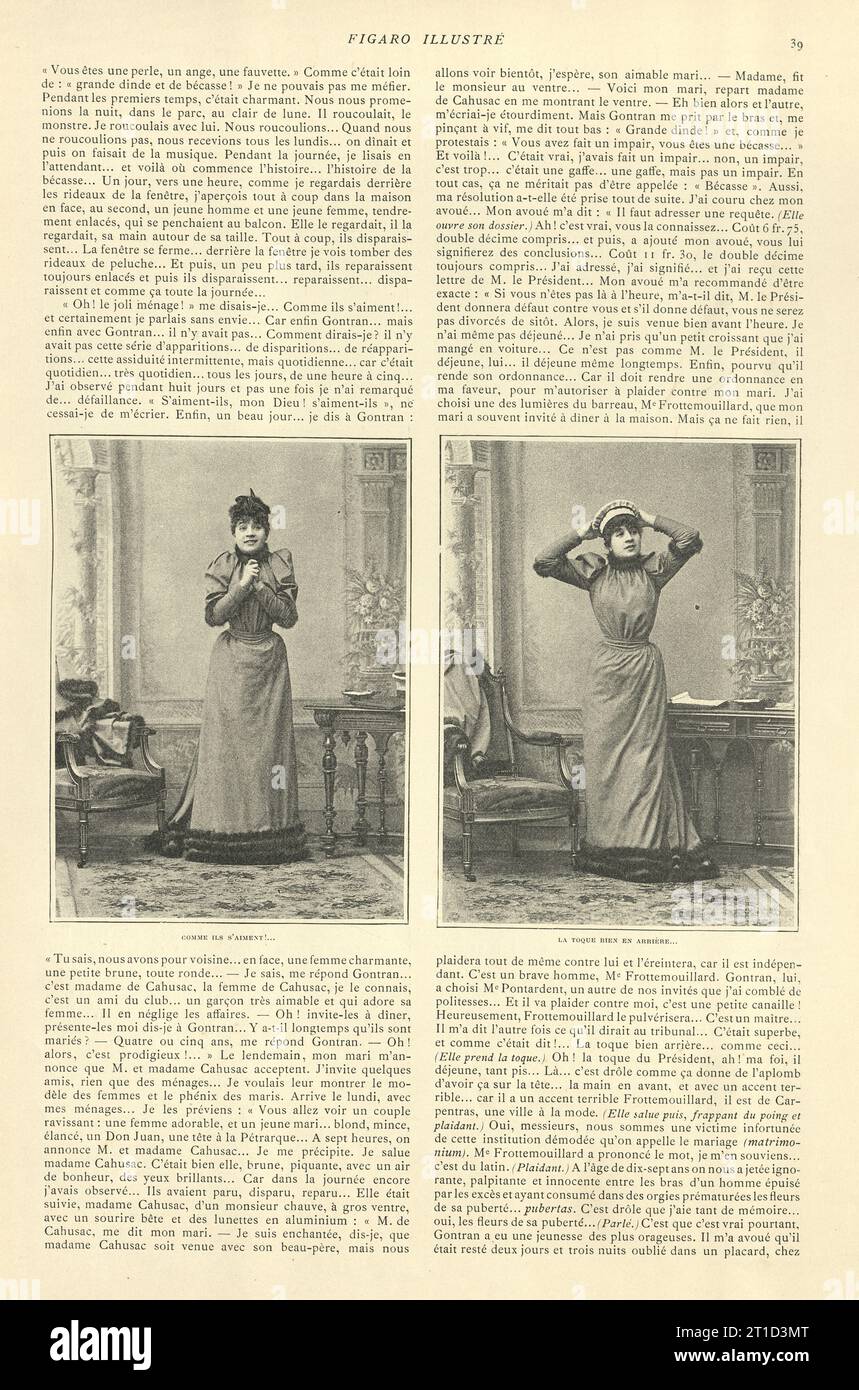 Clary contro Clary, monologo di Edouard Millaud, raccontato da Mlle Cerny, Clary contre Clary, monologo per Edouard Millaud, dit par Mlle Cerny Foto Stock