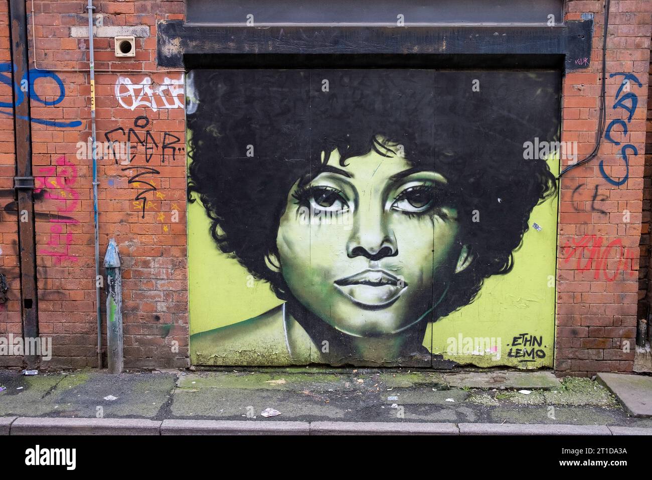 Manchester Street Art / Graffiti Foto Stock