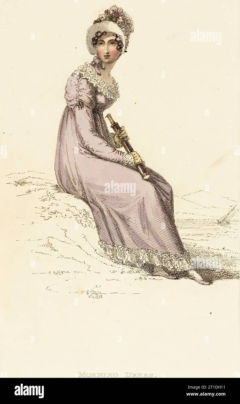 Fashion Plate (Morning Dress), 1814. Foto Stock