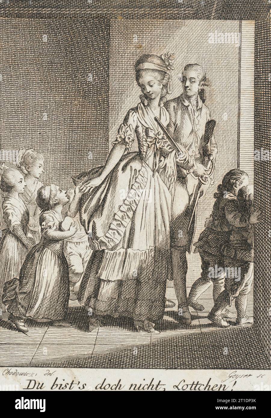 Non sei tu, Lottchen, 1787 anni. Libro: Leiden des Jungen Werther di Goethe. Foto Stock