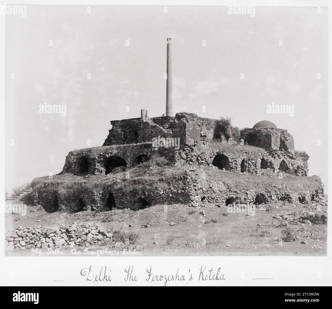 Delhi, la Ferozesha Kotela, fine anni '1860 Foto Stock