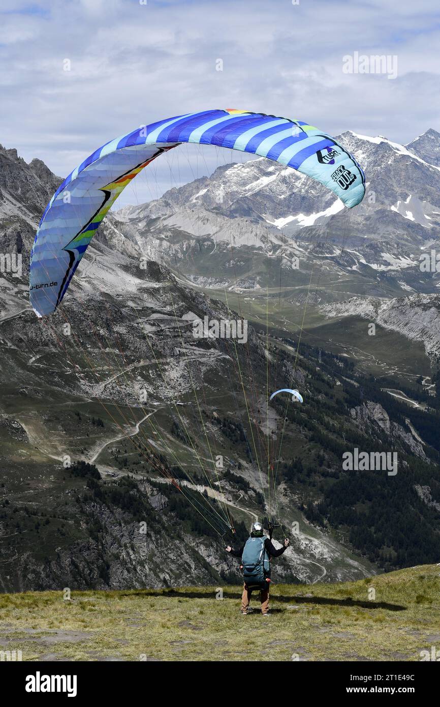 Località sciistica Val d'Isère nelle Alpi francesi - Francia Foto Stock