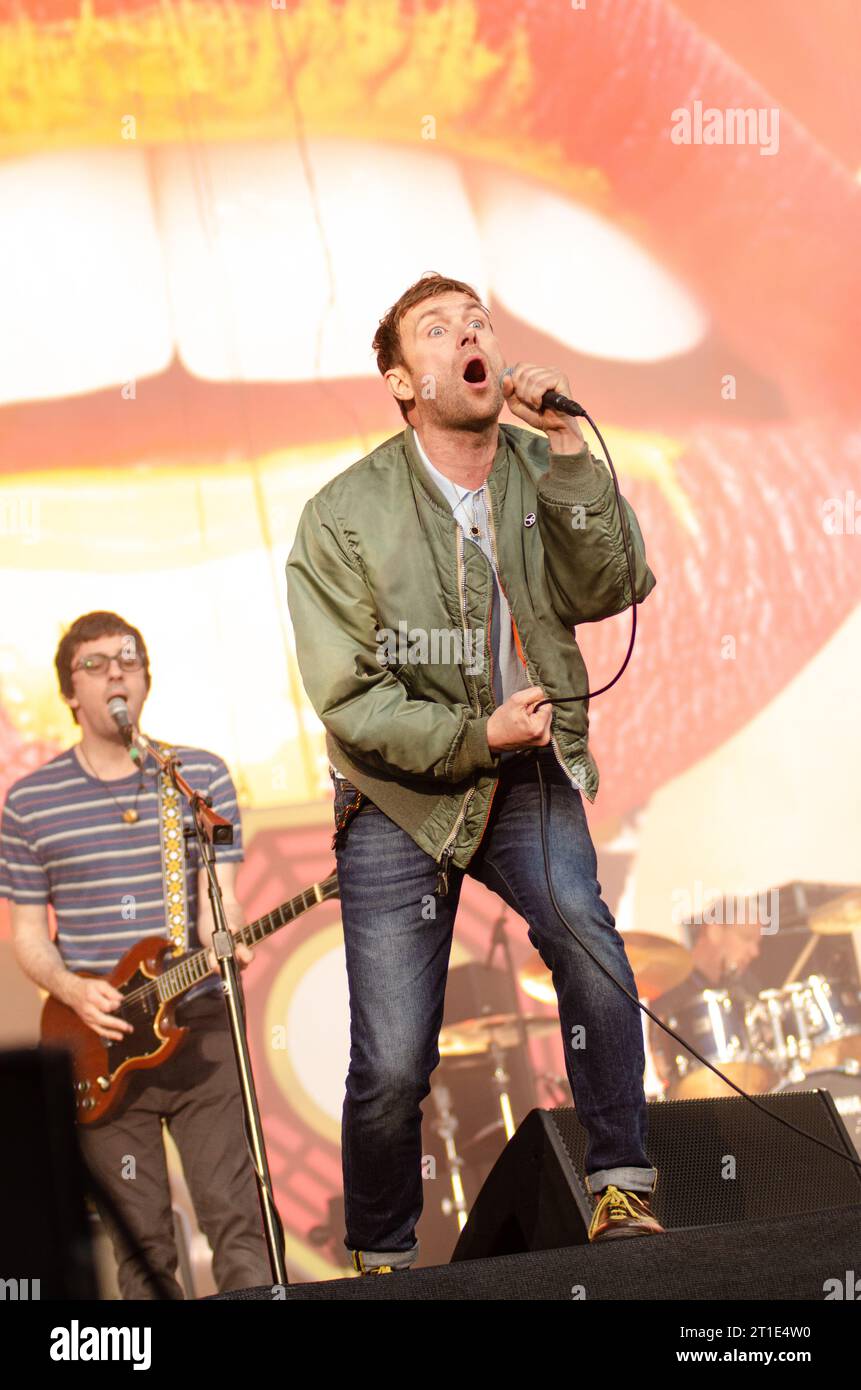 Londra, Regno Unito. 20 giugno 2015. Blur headline British Summer Time Festival a Hyde Park. Cristina Massei Foto Stock