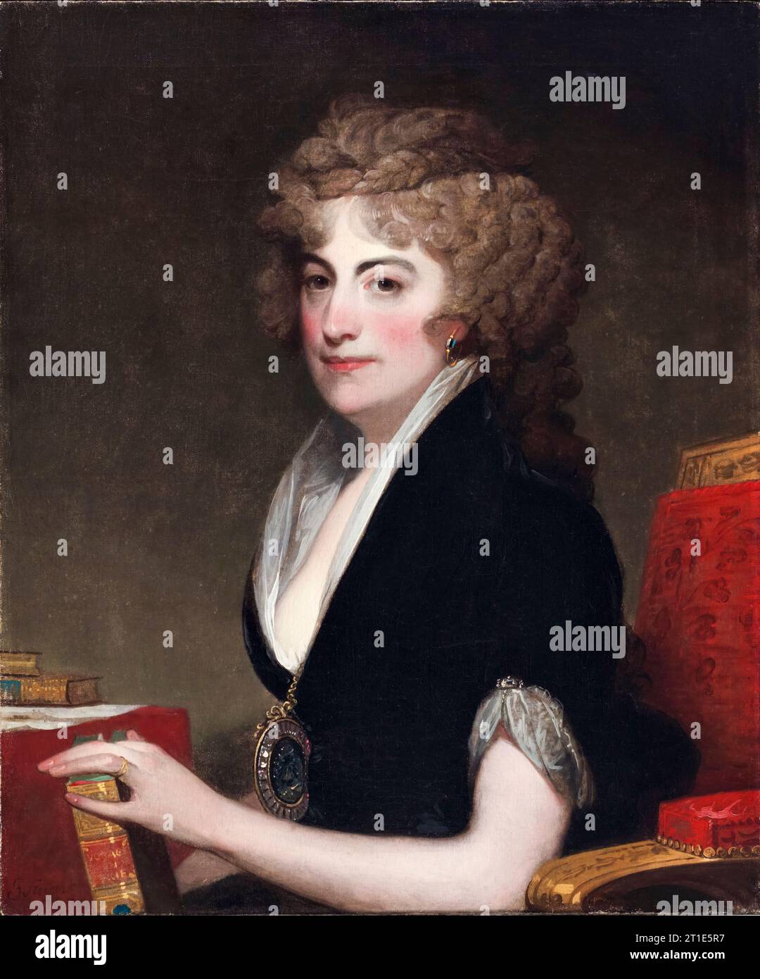 Ann Willing Bingham (1764-1801), socialite americana, ritratto dipinto ad olio su tela di Gilbert Stuart, 1797 Foto Stock