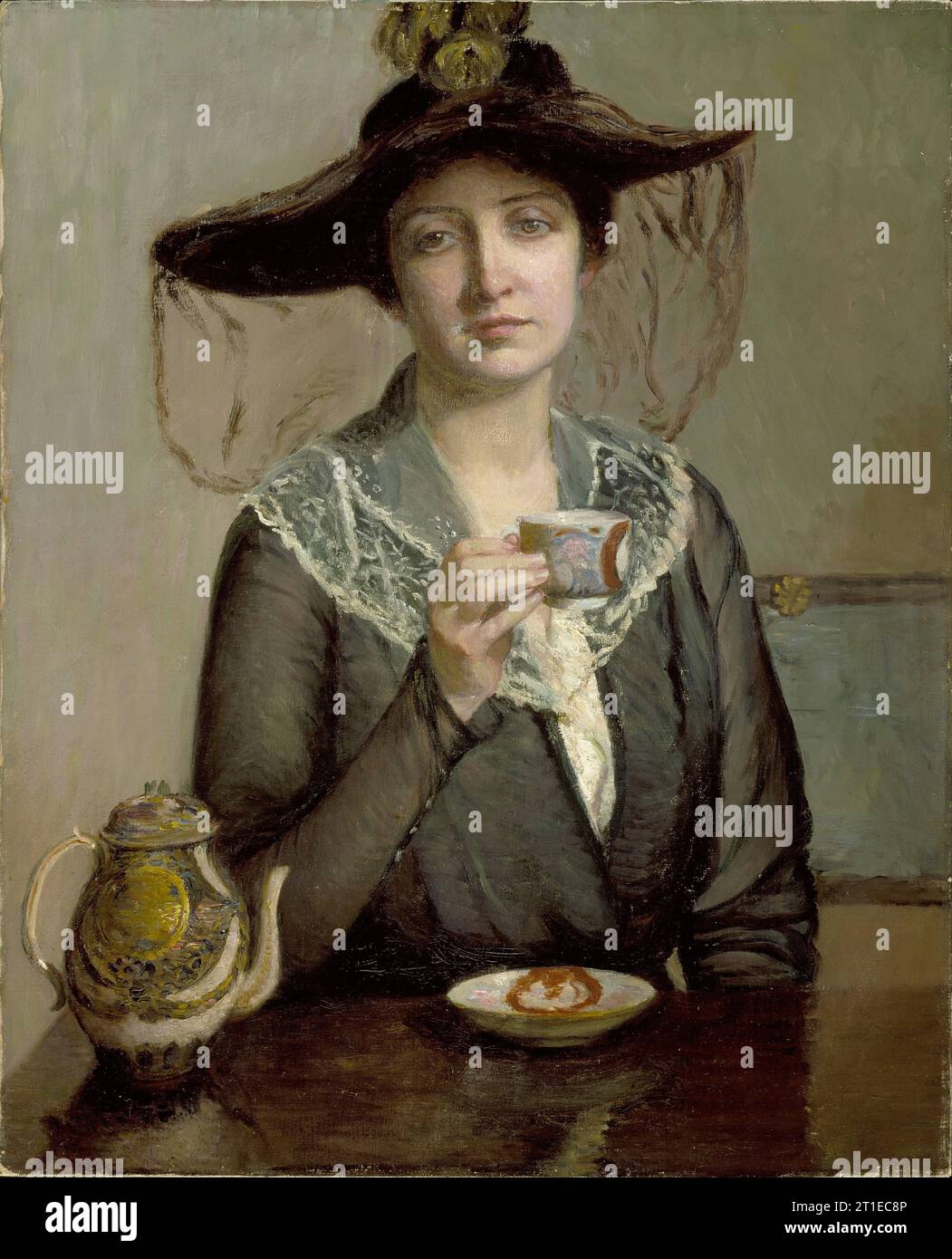 Una tazza di te', inizio del 19/20esimo secolo. Foto Stock