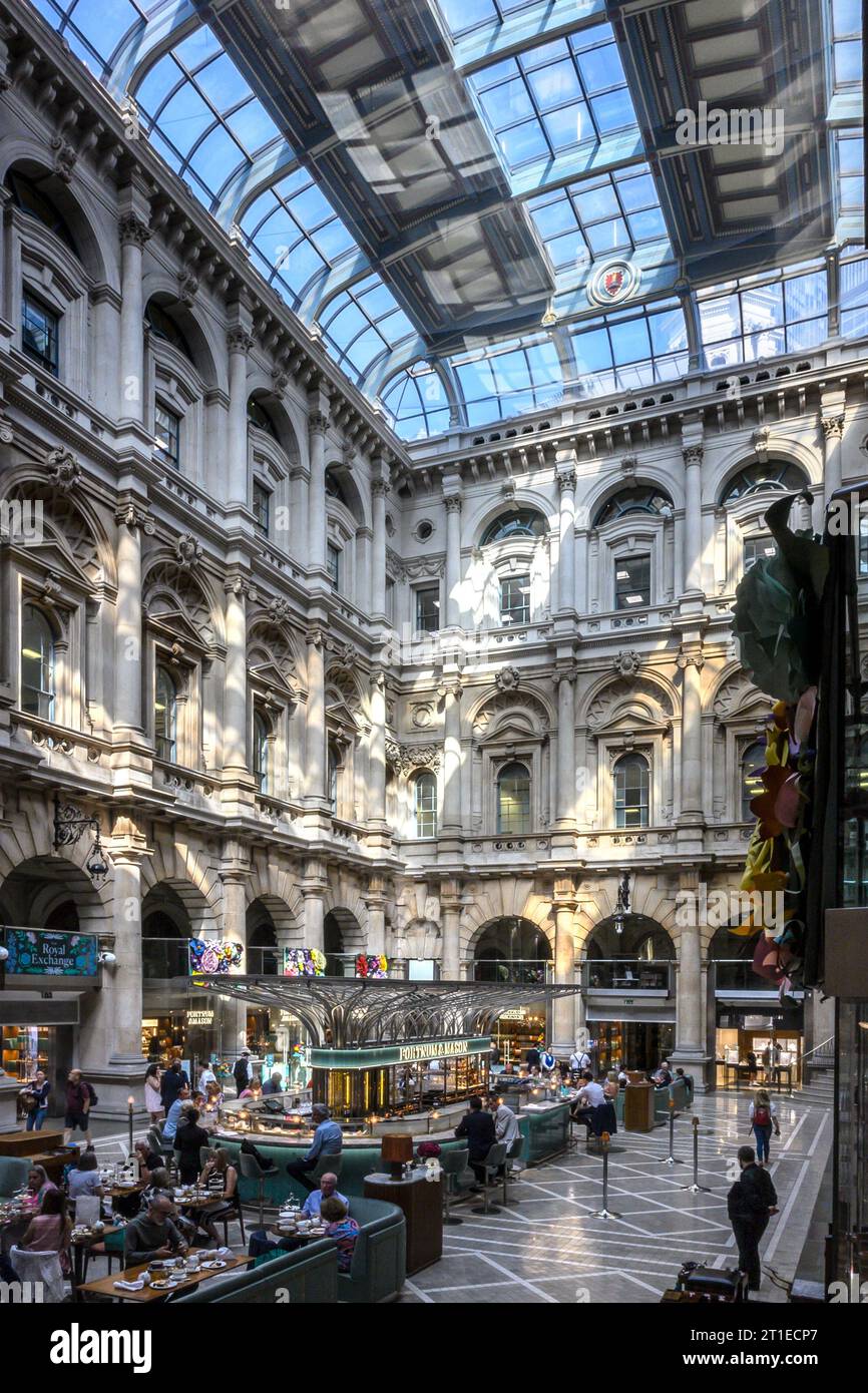 Royal Exchange Building, Londra Foto Stock