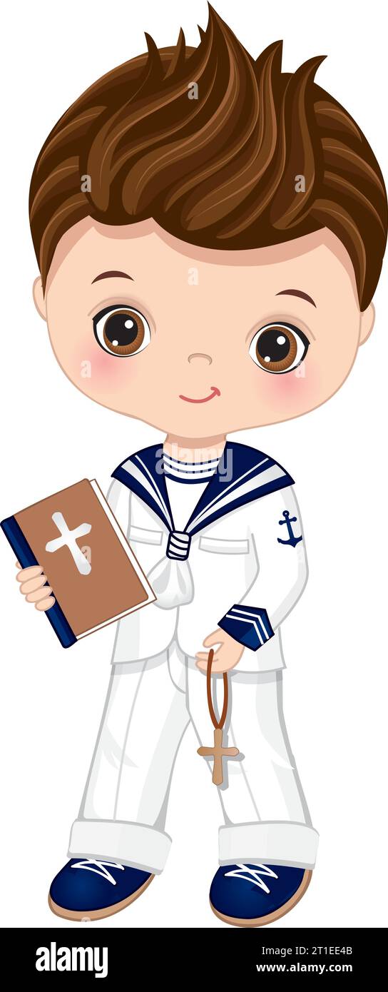 Vector Spanish Sailor First Communion Illustrazione Vettoriale