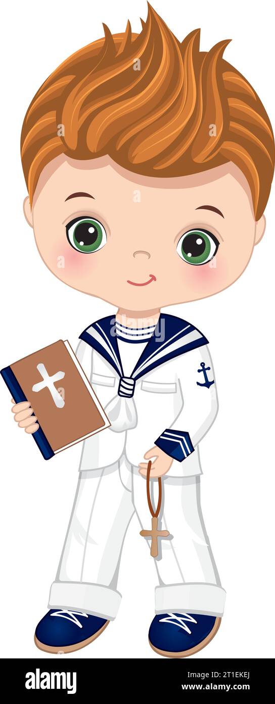 Vector Spanish Sailor First Communion Illustrazione Vettoriale