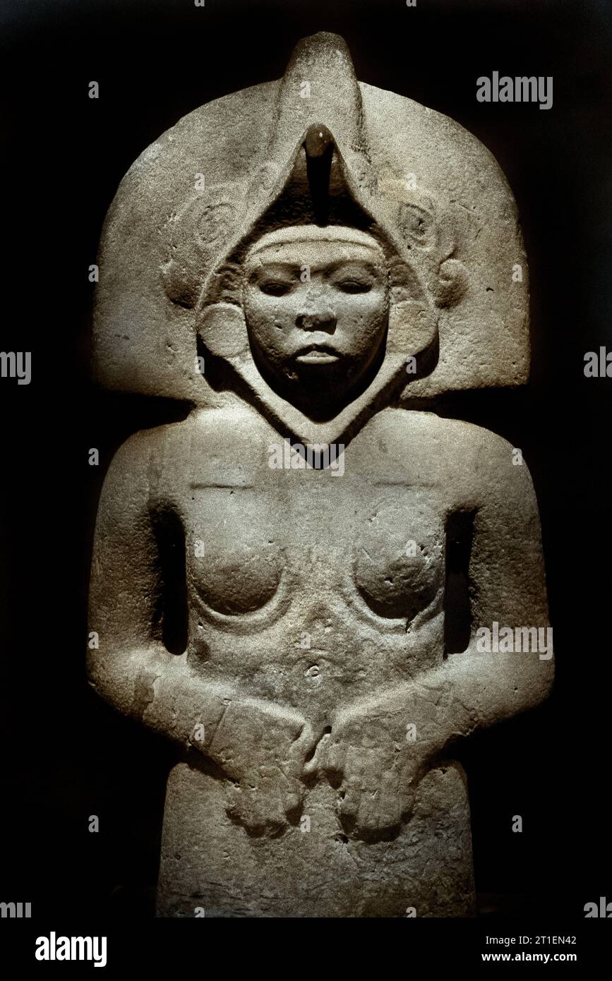 Statua simbolo di fertilità da Tepetzintla. Civiltà mesoamericana Museo antropologico Nazionale di città del Messico Foto Stock