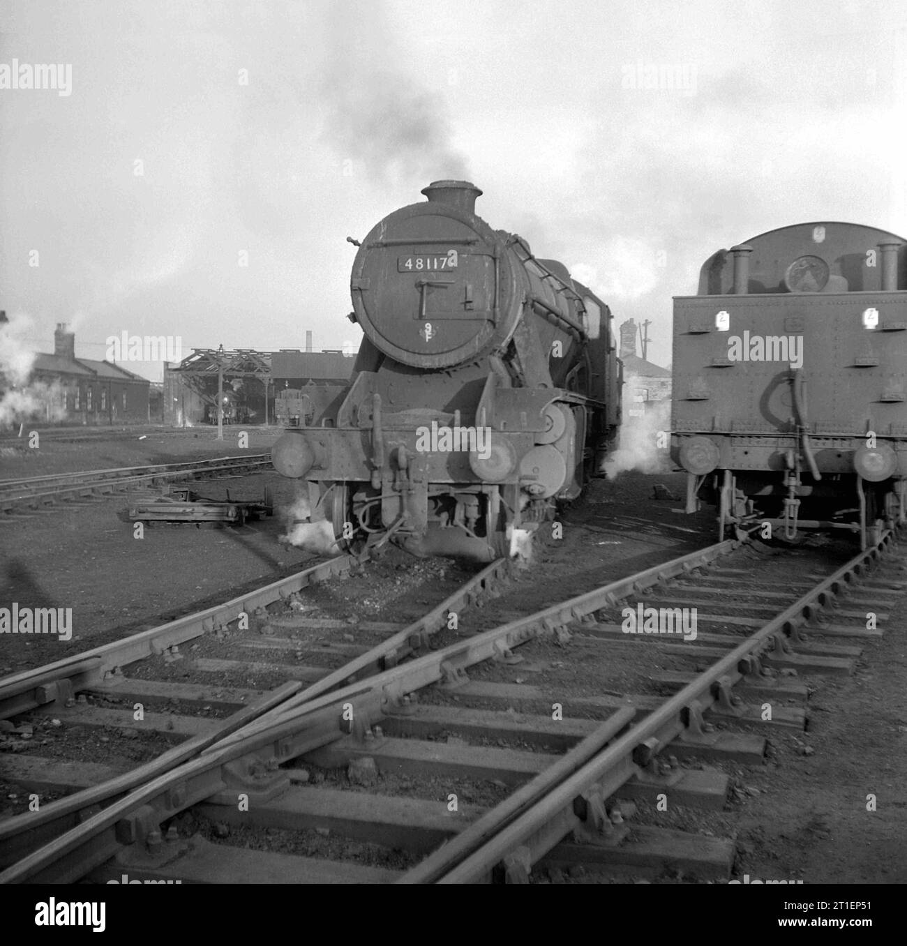 Heaton Mersey loco Stockport.17/02/1968 Foto Stock